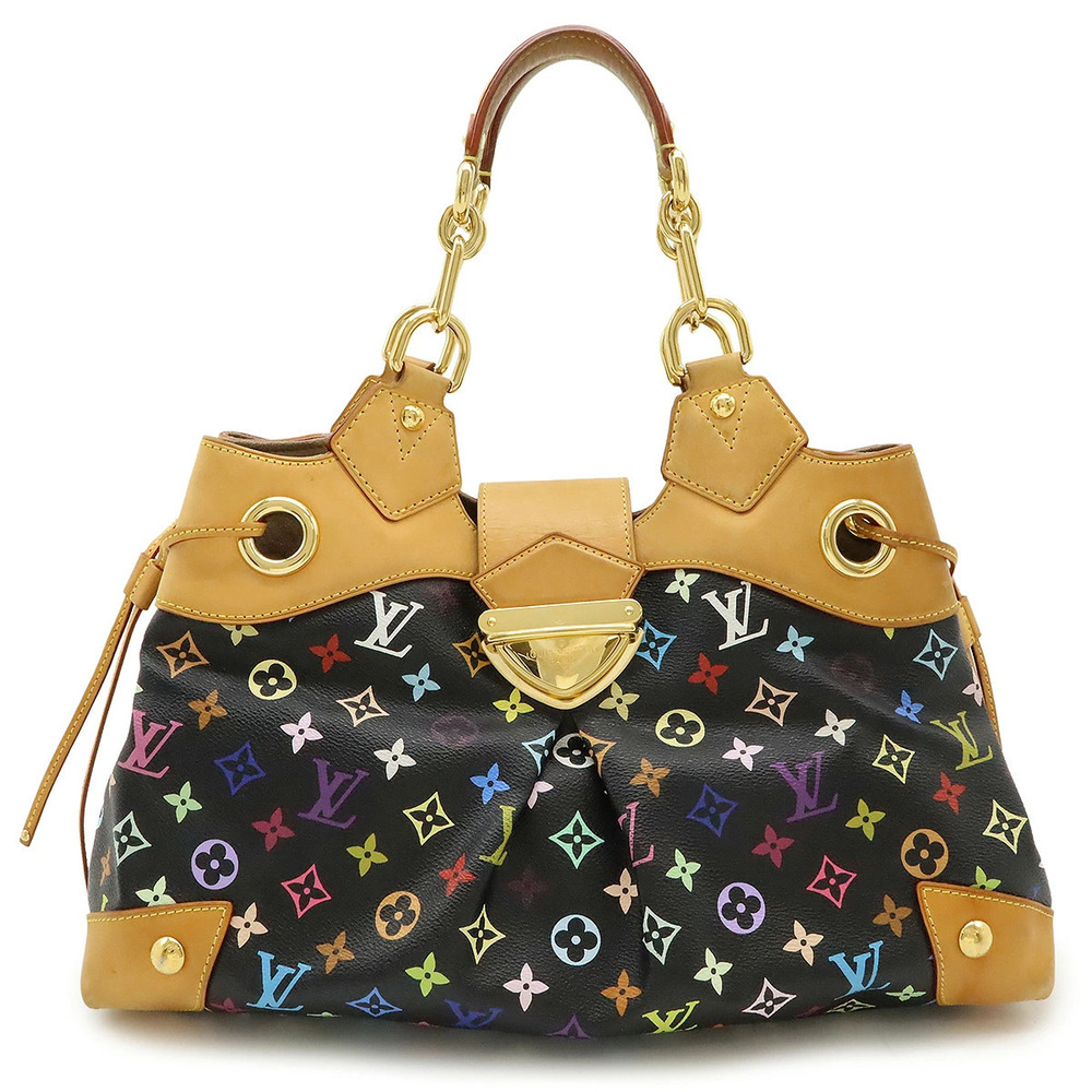 LOUIS VUITTON Monogram Multicolor Ursula Tote Bag Shoulder Noir Black